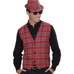 Bril Schotse Ruit Rood -Sieraden Verkoopwinkel 0339g c 1