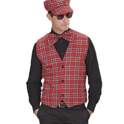 Bril Schotse Ruit Rood -Sieraden Verkoopwinkel 0339g d 1