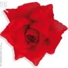 Haarclip Rode Roos, 10 Centimeter