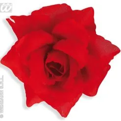 Haarclip Rode Roos, 10 Centimeter