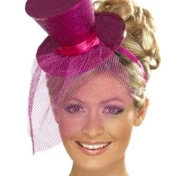 Mini Glitter Hogehoed Roze Vrouw