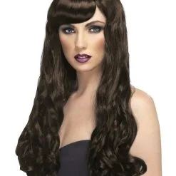 Bruine Verleidelijke Pruik