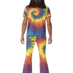 60s Tie Dye Hippie Man Kostuum -Sieraden Verkoopwinkel 74035c 20