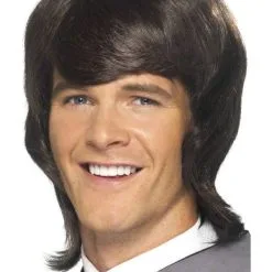 60s Popster Pruik Bruin