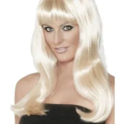 Lange Blonde Pruik