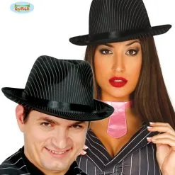 Krijtstreep Hoed Lucky Luciano