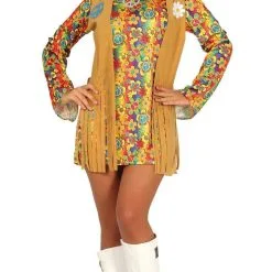 Hallucinerend Korte Hippie Jurk Vrouw