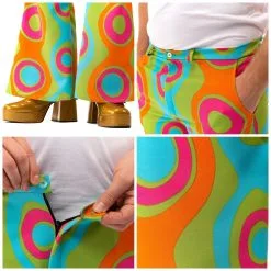 Jaren 60 Psychedelische Golven Flower Power Hippie Festival Broek Man -Sieraden Verkoopwinkel orep 2020 6072011pri e 5 21