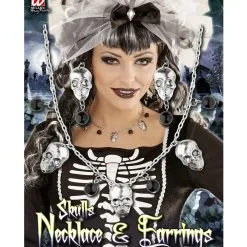 Halloween Juweel Ketting En Oorbellen Schedels -Sieraden Verkoopwinkel wdm1014 05730 d