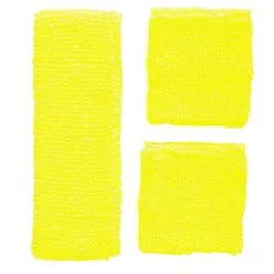 Atletische 80s Zweetband Set Neon Geel