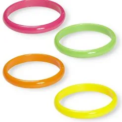 Kleurige Set Van 4 Neon Armbanden