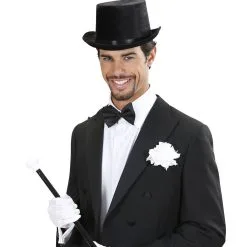 Hoge Hoed Zwart, Fluweel -Sieraden Verkoopwinkel wdm1014 1434n c 2