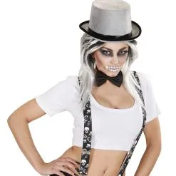 Hoge Hoed Grijs, Fluweel -Sieraden Verkoopwinkel wdm1014 1436g d