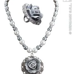 Barok Ketting Met Parels En Camee Roos