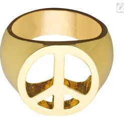 Sieraden Verkoopwinkel 5 Peace And Love Ring Goud