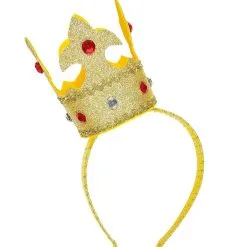 Koning Midas Hoofdband Met Mini Kroon Goud