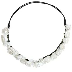 Bloemenkind Hoofdband Witte Bloemen
