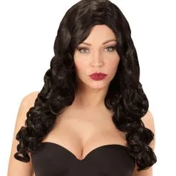 Pruik Rihanna Swinger Zwart