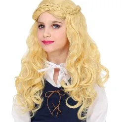 Middeleeuwse Sprookjes Deerne Goudlokje Pruik
