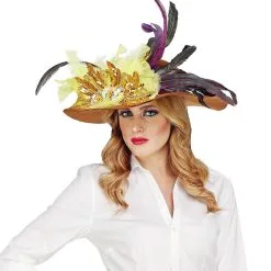 Bruine Hippie Hoed Brede Rand -Sieraden Verkoopwinkel wdm 2018 68581 4 1