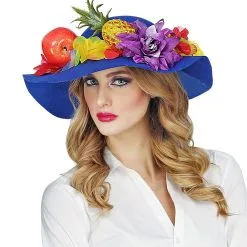 Blauwe Hippie Hoed Brede Rand -Sieraden Verkoopwinkel wdm 2018 68582 3 2