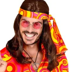 70s Pruik Met Hoofdband Bruin -Sieraden Verkoopwinkel wdm 2021 02847 3 2