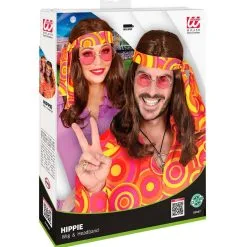 70s Pruik Met Hoofdband Bruin -Sieraden Verkoopwinkel wdm 2021 02847 5 2