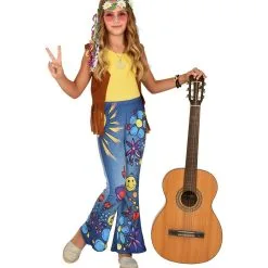 70s Legging Hippie Peace To The World Meisje