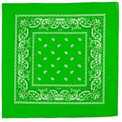 Bandana Lucky Green 55 X 55 Centimeter -Sieraden Verkoopwinkel wdm 2021 34265 3 1