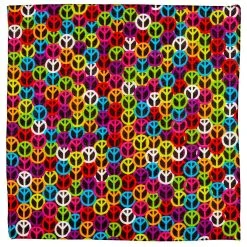 Bandana Happy Hippie Peace 55 X 55 Centimeter -Sieraden Verkoopwinkel wdm 2021 34268 3 1