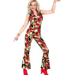 70 Sjans Dans Jumpsuit Vrouw Kostuum