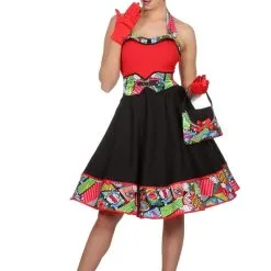 Pop Art Roy Strip Vrouw Kostuum