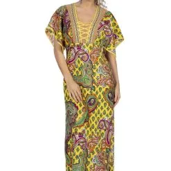 Woodstock Hippie Lang Paisley Vrouw Kostuum