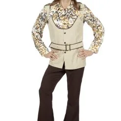 Jaren 70 Glinsterende Confetti Man Kostuum